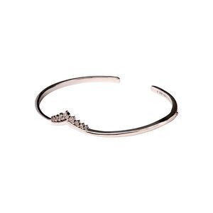 PANDORA Tiara Wishbone Open Bangle Size 7.5 -